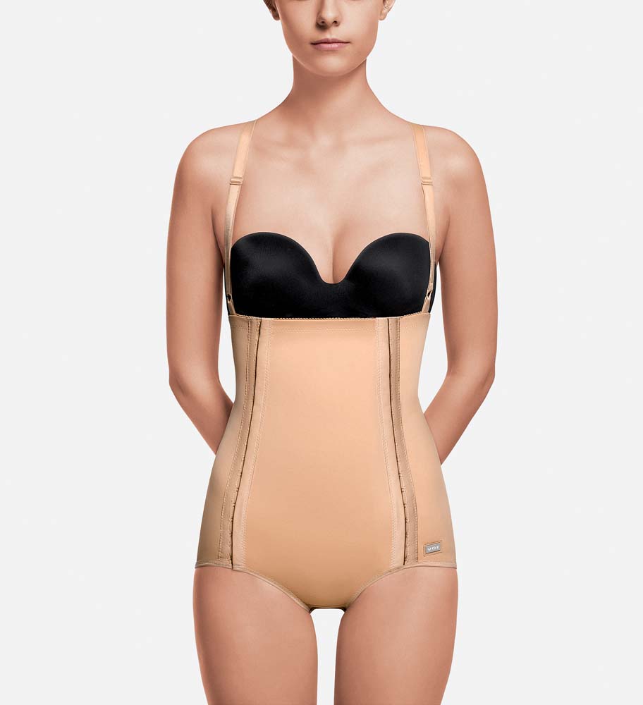 Post Op Tummy Tuck Abdominal Girdle Compression Garment w/Suspenders (S37)  Beige at  Women's Clothing store: Shapewear Bodysuits